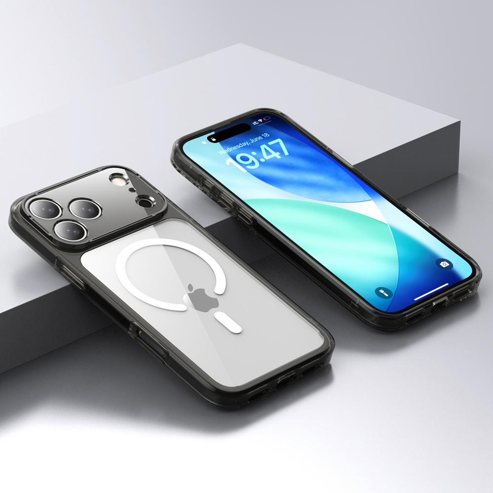 KEYSION Shockproof Transparent Case for MagSafe for iPhone 17 Pro Max Clear TPU+PC Magnetic Wireless Charging Phone Back Cover