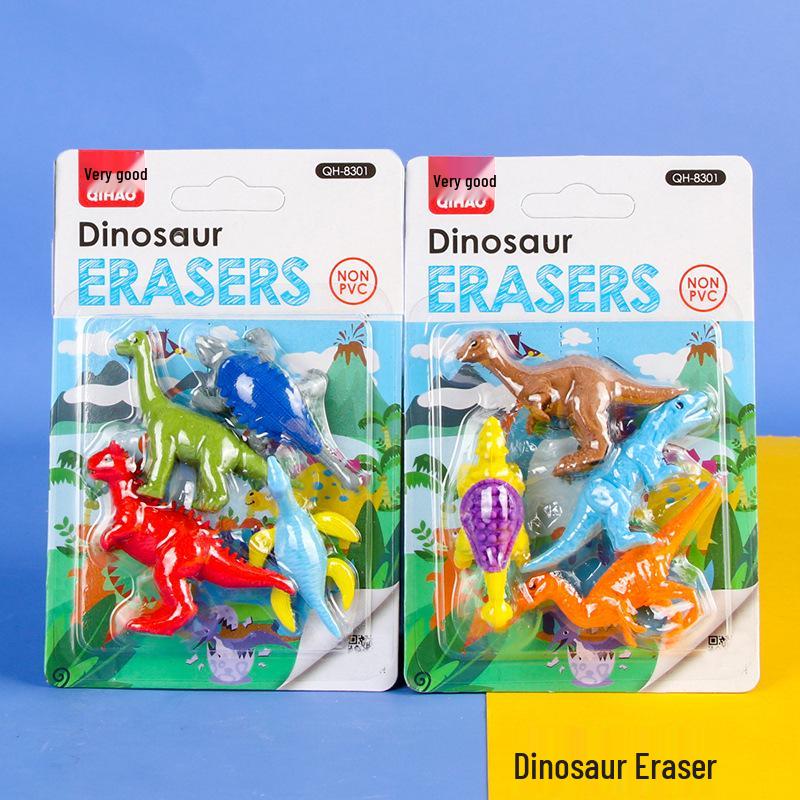 Adorable Cartoon Mini Eraser Set for Students – Perfect Back-to-School Gift