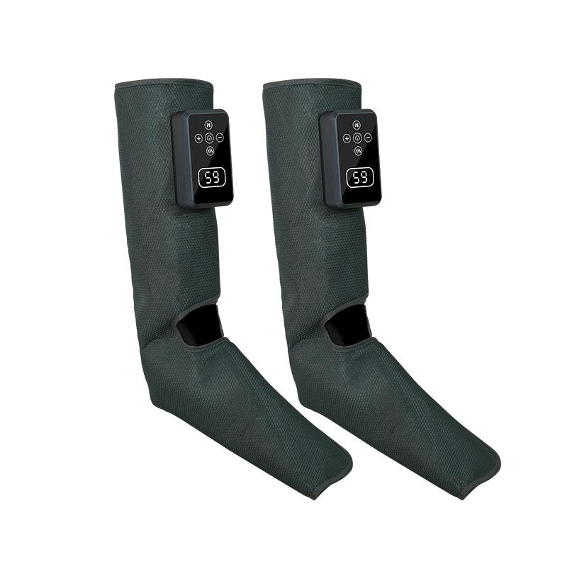 

Electric Leg Massager with Air Pressure and Heating for Thighs and Calves 1800mAh Battery [2-piece set] сірий колір