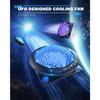 UFO Cooling Fan with 11 RGB Lights, Auto Cooling System Fan Speed Adjustable By Temperature for Xbox Series X Console, Low Noise, 3 Speed, USB Port