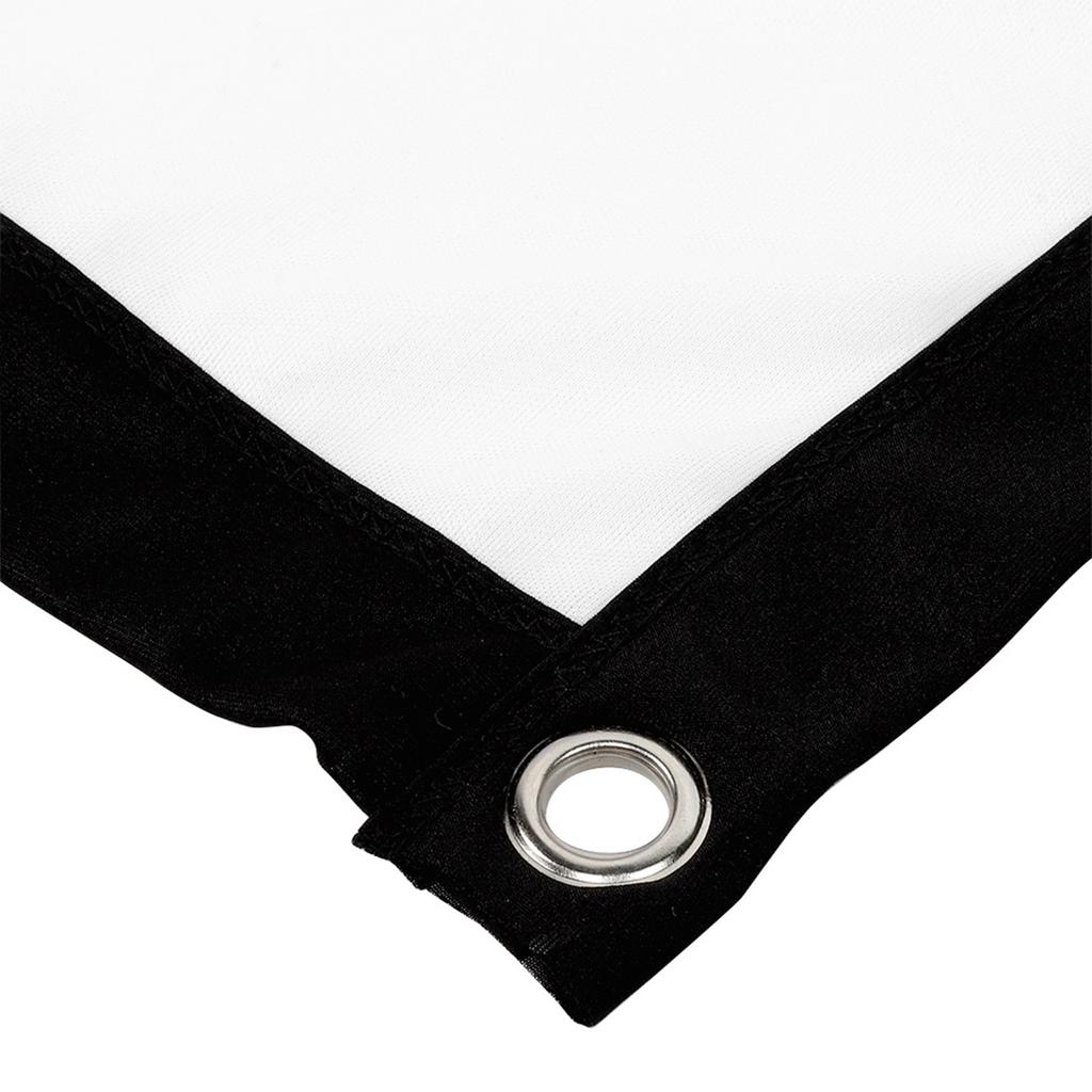 16:9 Thicken Portable Non Crease Soft White Polyester Projector Curtain Projection Screen(40in )