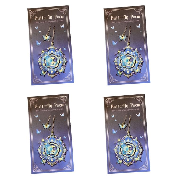 

4 Piece Sturdy Metal Butterfly Bookmarks Resistant to Bending for Long Time Use in Schools Libraries and Home Reading