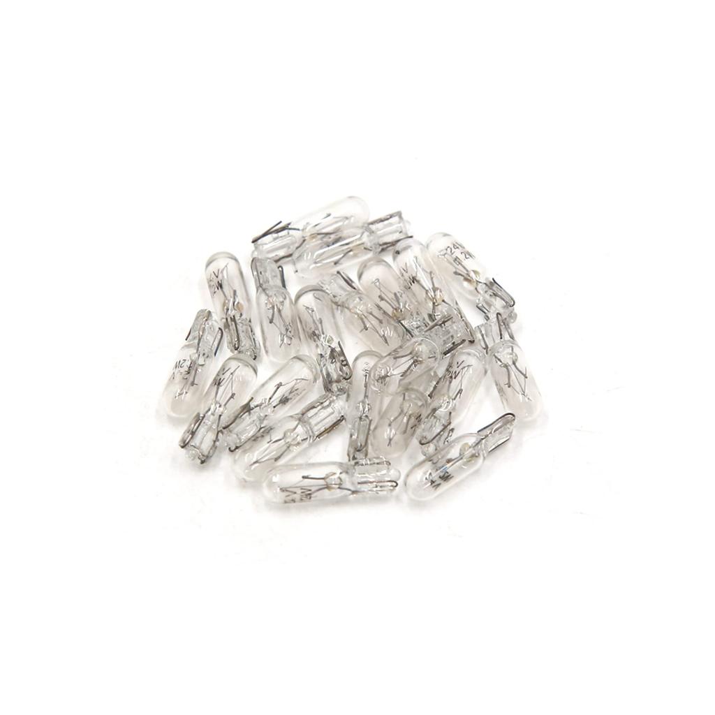 uxcell T5 Light Bulb Clear Light 24V 1.2W Instrument Light Indicator Light Pack of 20