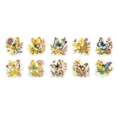 30 Stück Sammelalbum-Sticker Vintage Exquisiter Folienprägungsprozess DIY Journaling-Sticker für