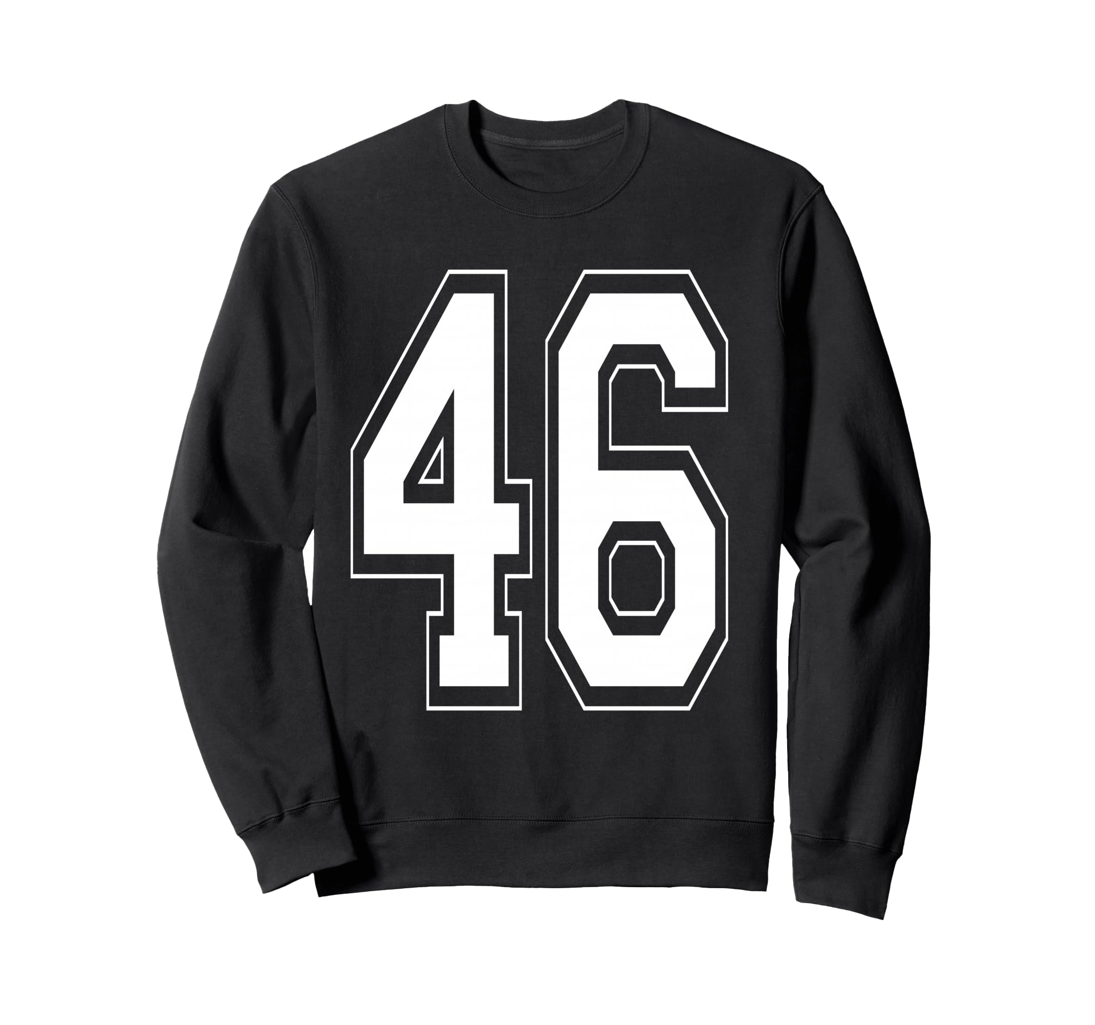 Свитшот с номером 46 в стиле Varsity, спортивный, для дня рождения