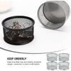 Operitacx 4Pcs Paper Clip Holders Mesh Paper Clip Holder Paperclip Dispenser Paper Clip Organizer Binder Clip Bobby Pin Hair Clip Holder for Desk