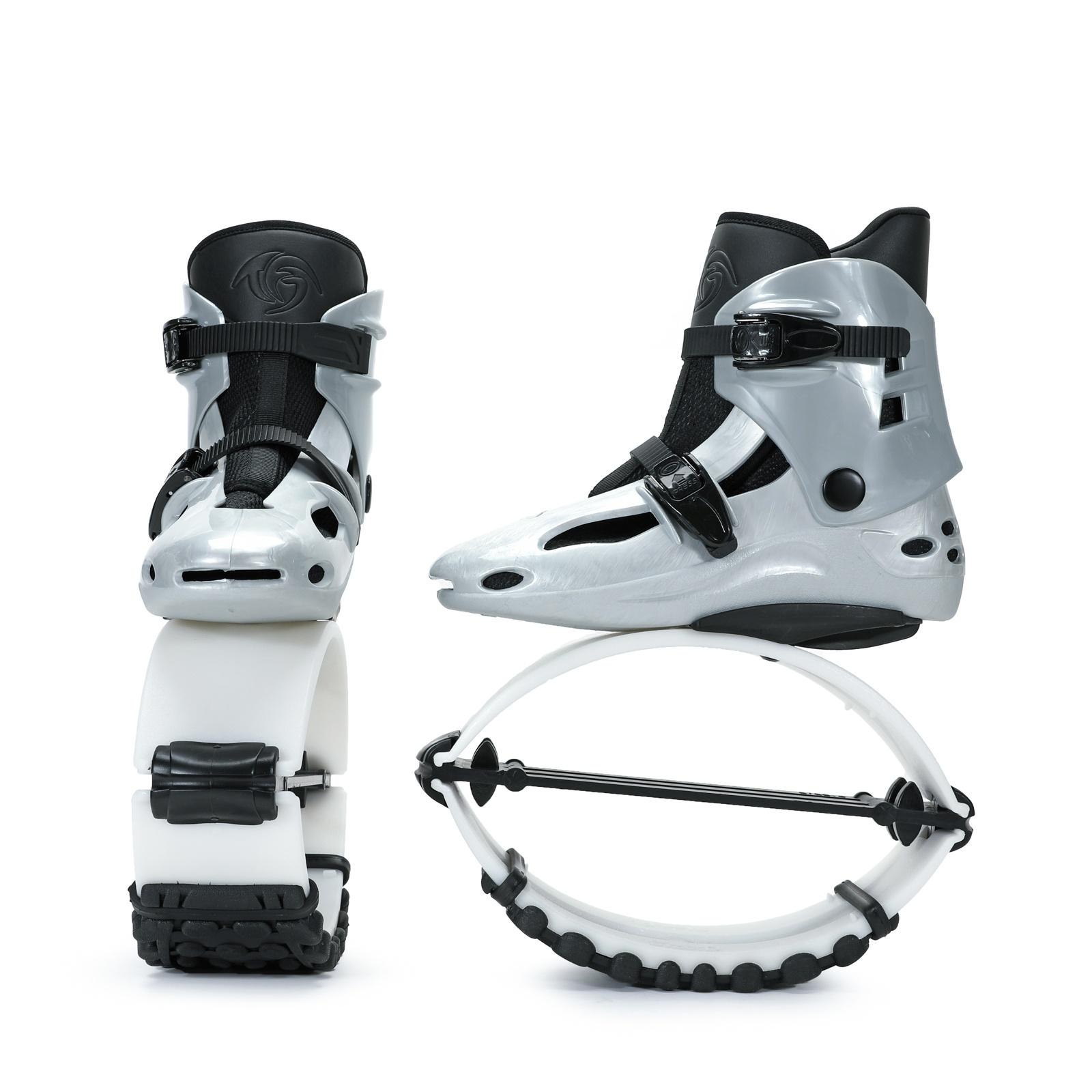 Unisex Silver White Multi Range Rebound Training Spring Assisted Rebound Training Boots Comfortable Walking Casual Outdoor Travel 35