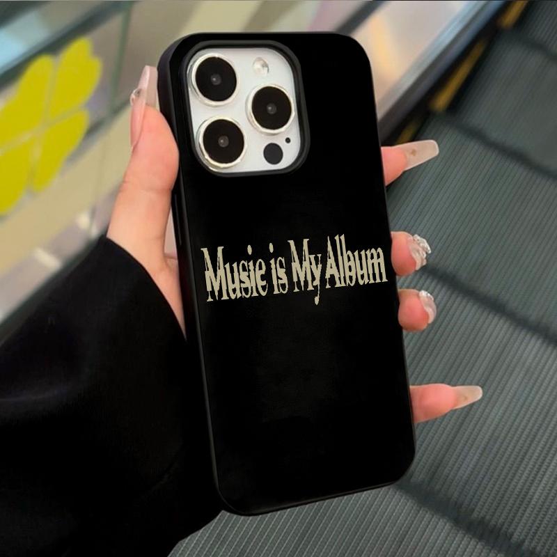 Music is My Album Art Trend Phone Case For IPhone 17 16 15 14 13 12 11 Pro Max 16E 17Air X XR XS Max 7 8 Plus SE20 Soft Cover