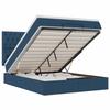 Maison Exclusive - Cadre de lit ottoman avec matelas bleu 140x200 cm tissu