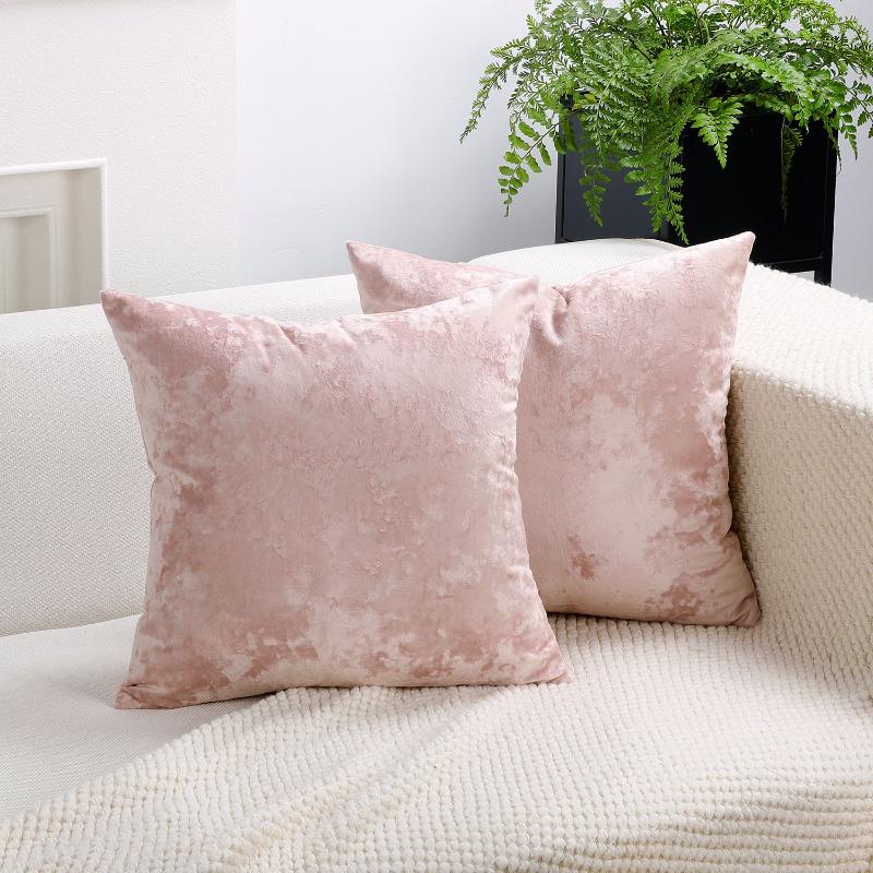 Plus Square 70×70cm Golden Velvet Pillow Cover Luxury Soft Sofa Bed Living Room Pillow Case Home Bed 50x70cm Pillow Covers New