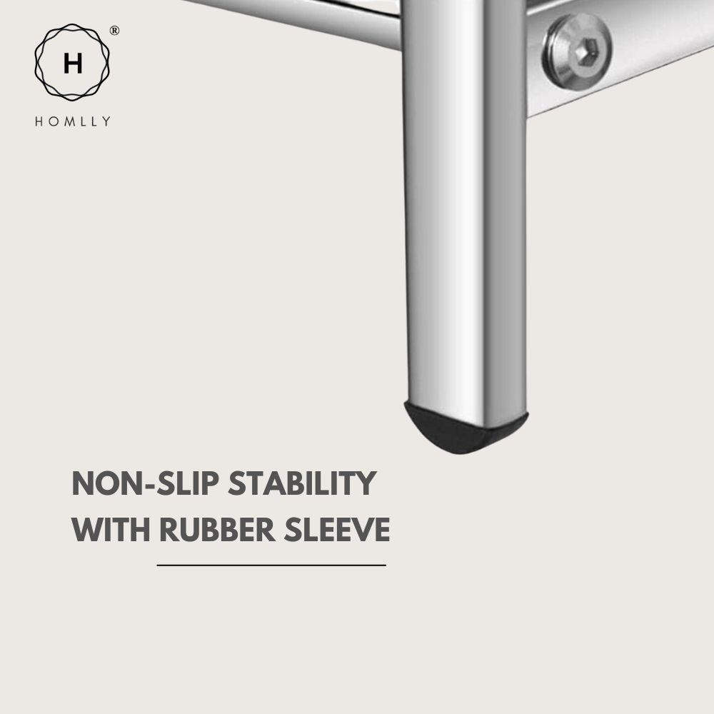 Homlly Tonii Stainless Steel Shoe Rack (2/3/4/5/6 Tier)