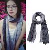 Unisex Shawl Scarf Gradient Color Versatile Wrinkled Long Scarf Autumn Winter Wind-Proof Cold-Resistant Shawl Wrap
