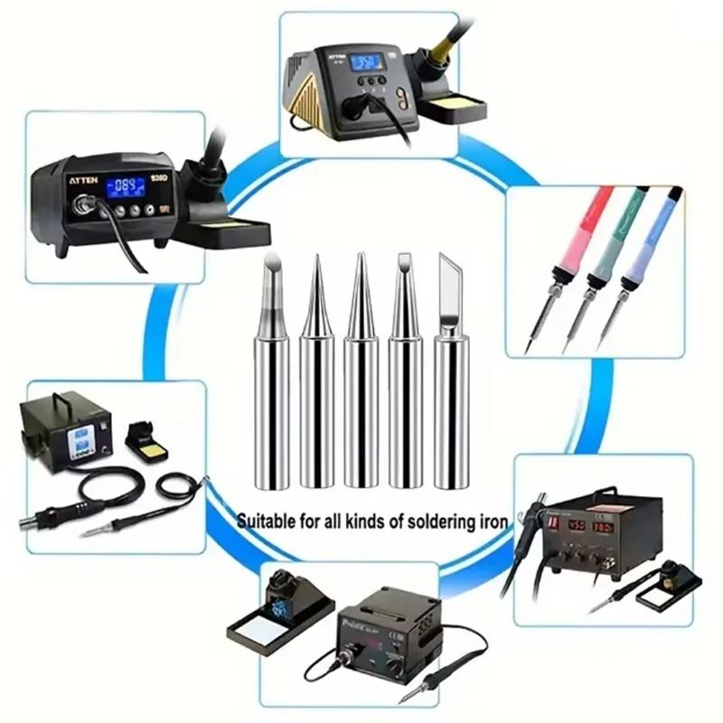 5 Environmentally Friendly Constant Temperature Soldering Iron Tips Practical Universal Soldering Tips with Internal Heating