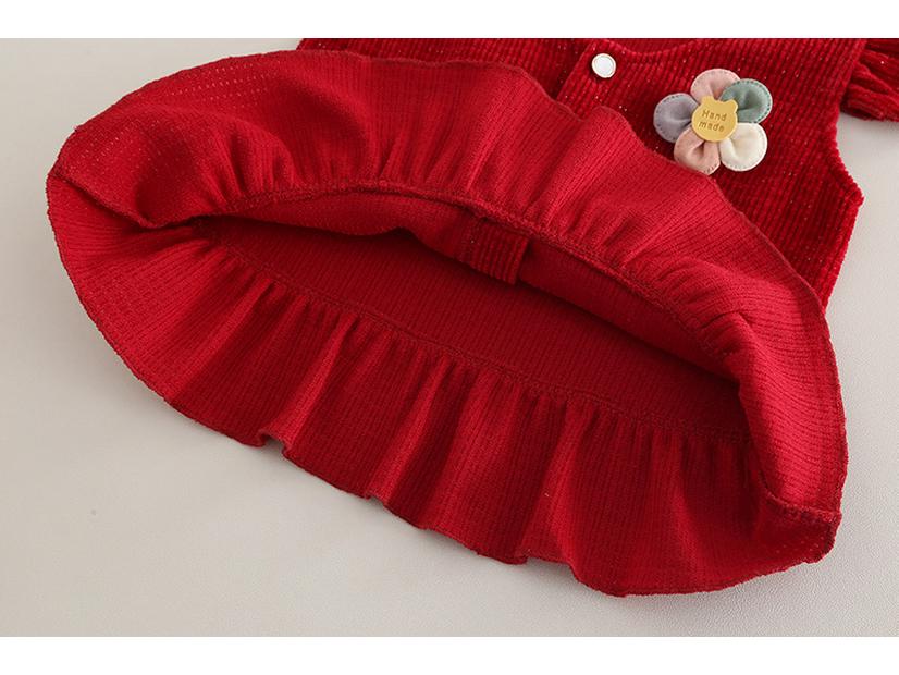 Korean Style Girls' Spring Outfit: Casual Long Sleeve Three-Piece Set