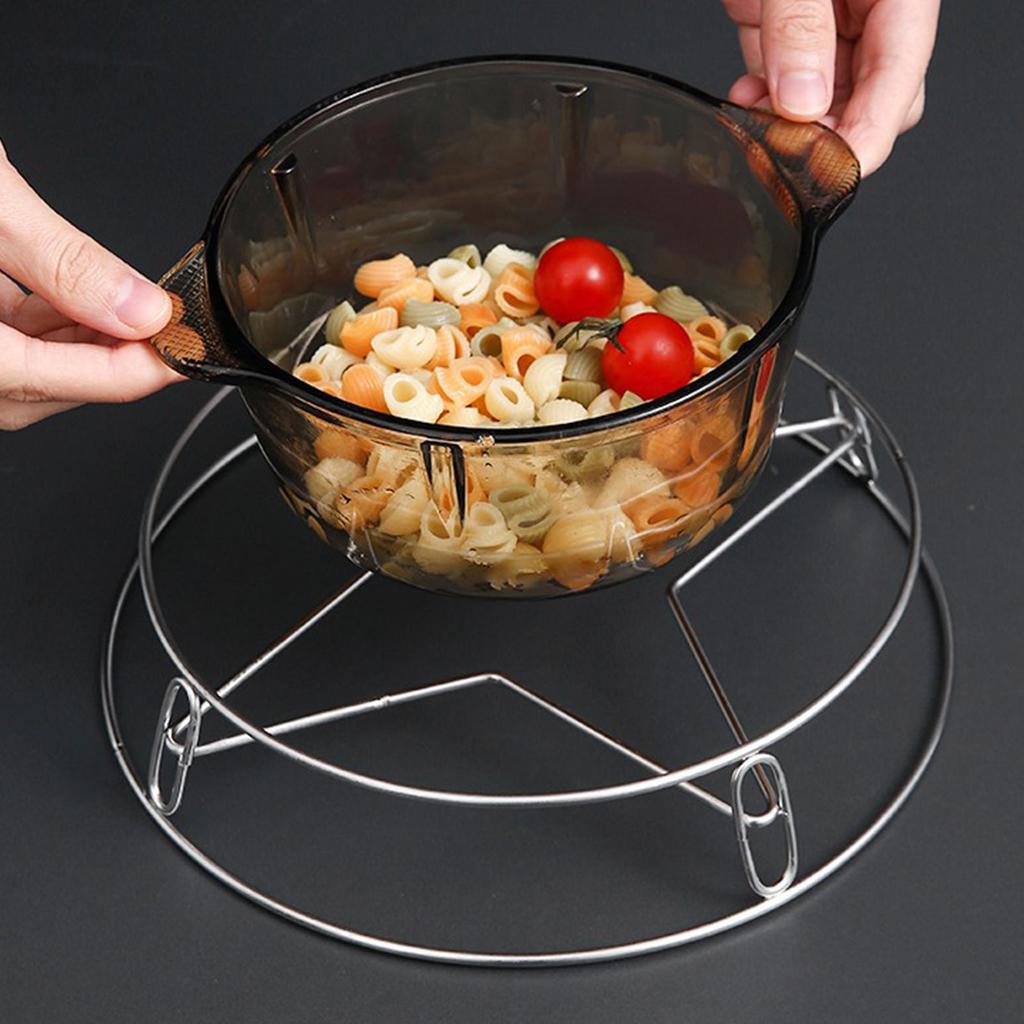 Pot Stand Thicken Stainless Steel Double Layer Heat Resistant Anti Scalding Steaming Rack for Kitche