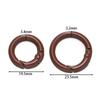 5Pcs Colorful  O Ring Spring Clasp Openable Round Carabiner Keychain Clips Hook Dog Chain DIY Jewelry Buckle Connector