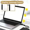 Acryl-Monitor-Seiten-Memo-Board für Schreibtisch mit Clip-Design, Message Board mit Halter, zum Schreiben für Erinnerungen und Notizen