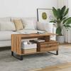  Coffee Table, Artisan Oak 90x49x45 Cm, Wood-based Material