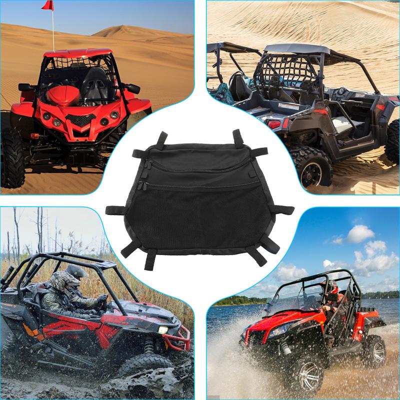 Overhead Storage Organizer ATV Gear Bags Nylon Overhead Organizer Big Capacity Water-proof With Multiple Pockets For Most Road