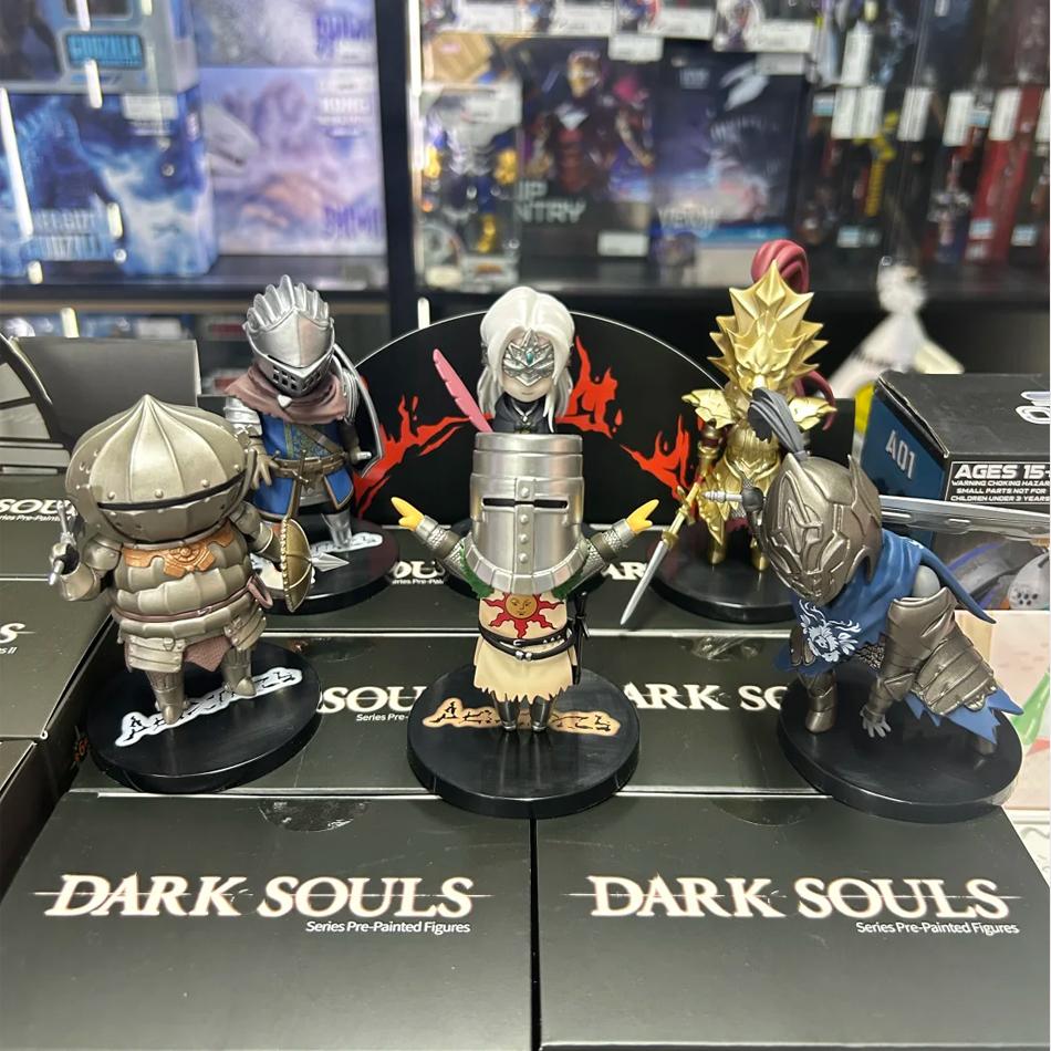 4Style Q Version Dark Souls Figure Fire Keeper Artorias Solaire Onion Knight Chibi Action Figure Collection Model Toys