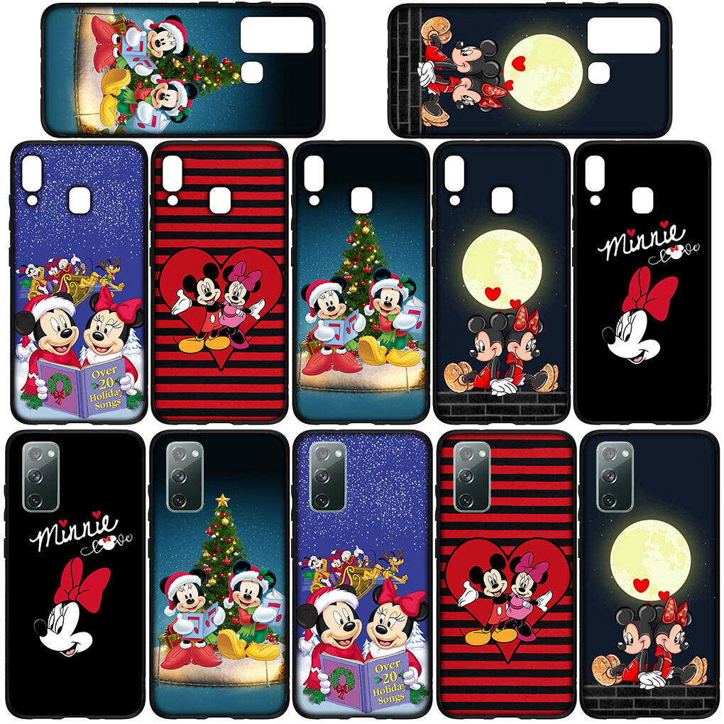 Phone Case for Samsung Galaxy S25 S23 S22 S24 Ultra FE A05 A06 A15 A16 A36 A37 A35 A54 A55 A56 A57 A25 A26 A53 A17 Cartoon Mickey Mouse Minnie Cover