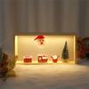 M-Modern-Christmas Night Light Stand, LED Santa Claus, Decorations, Presentation Stand, Mini Christmas Tree Decoration Stand