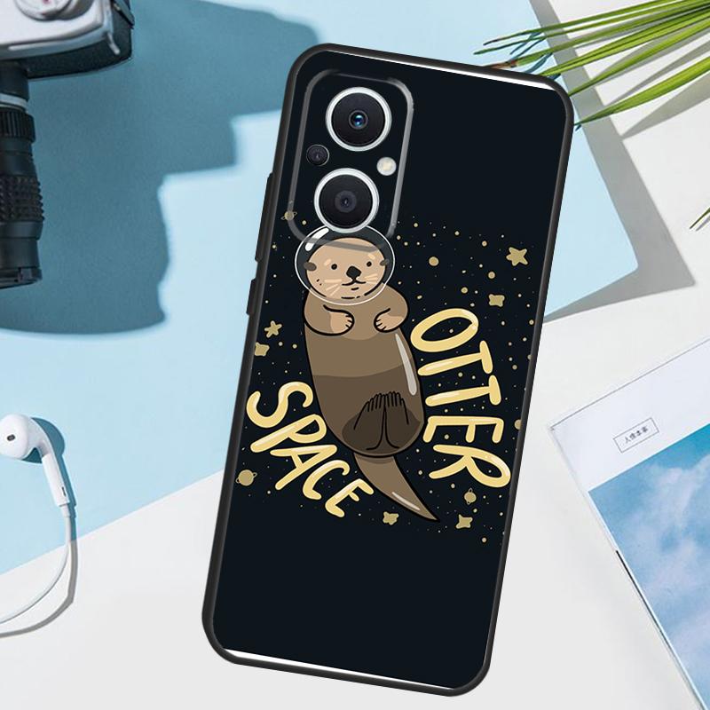 Cute Cartoon Otter Cover For OPPO Reno 8T 7 8 Lite 14F 13F 12F 11F 14 13 12 11 10 OPPO Find X8 X6 X5 X9 Pro Case