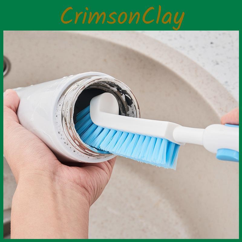 Long Handle Right Angle Cleaning Brush For Kitchen Cup Bottle Scrubber