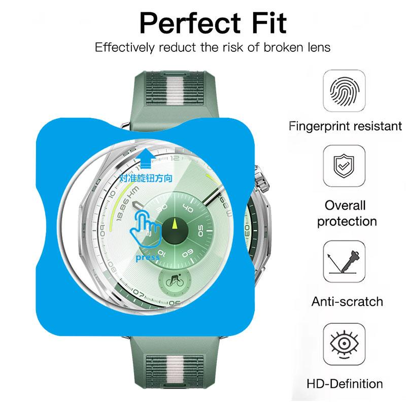 5er-Pack Panzerglas für Huawei Watch GT5/GT6/GT6Pro 46mm 41mm Schnelle Installation Displayschutz für Huawei GT5Pro 46/42mm Fit4 Pro