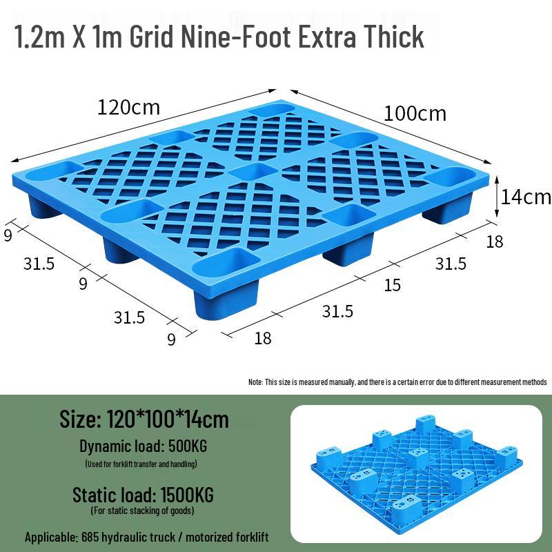 Moisture-Proof Plastic Forklift Pallet Platform Tray