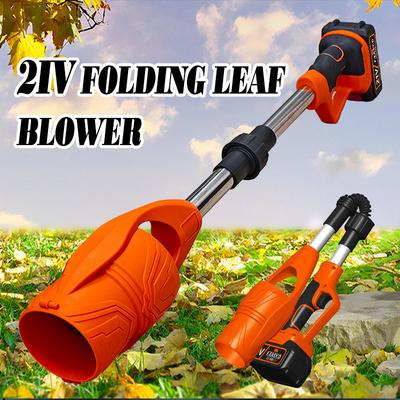 21V Lithium Electric Leaf Blower Wireless Foldable High Wind Blowing Dust Machine Portable Garden Violent Fan