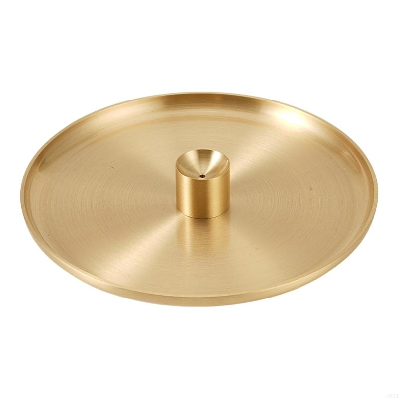 62KD Solid Brass Incenses Holder and Ashes Tray for Ceremony and Meditations