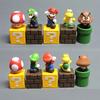 Super Mario 5pcs Bros Pvc Action Figures Decoration Game Mushroom Toys Kid Gifts