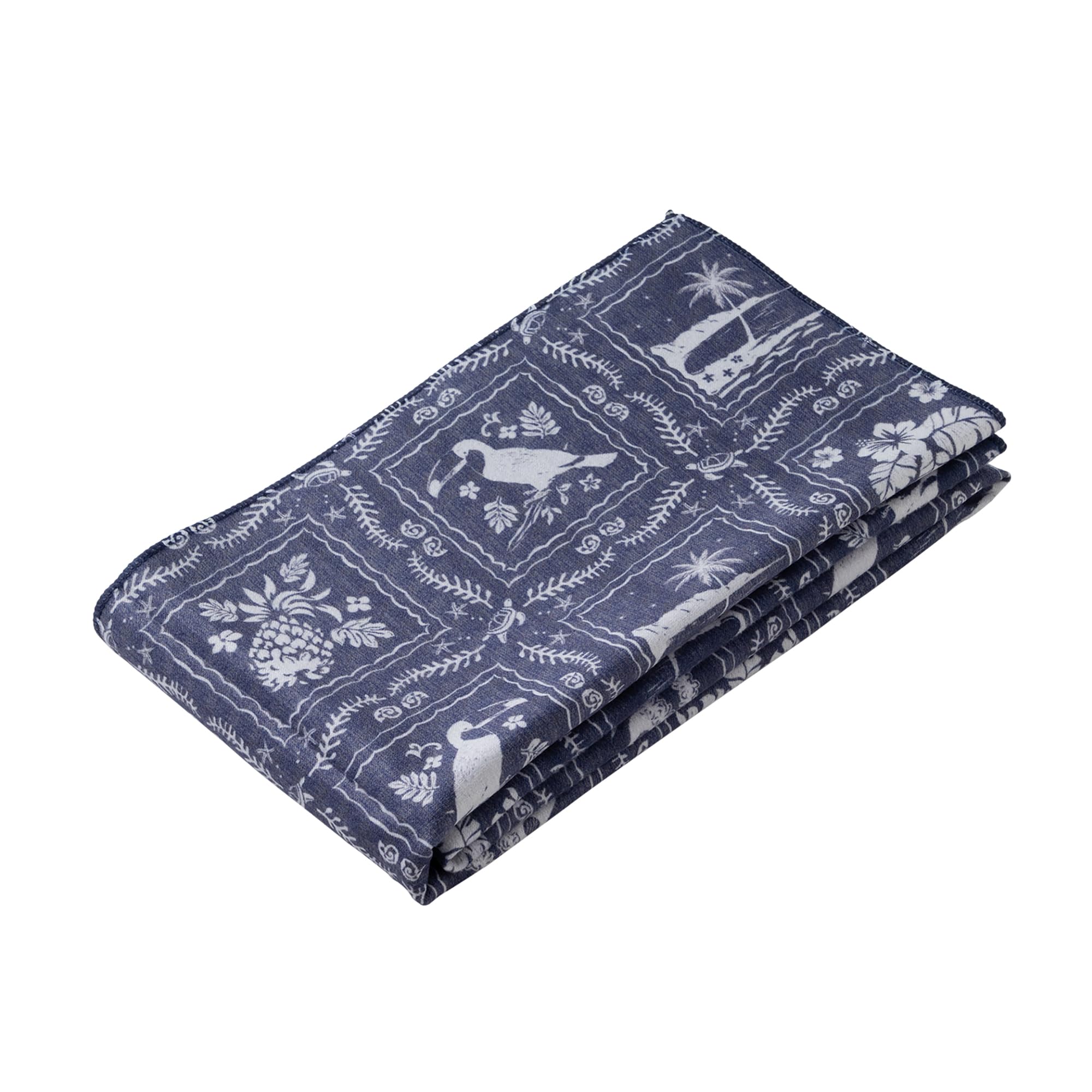 

Полотенце Aska Гладкое и Сухое Гавайское Лицевое Полотенце Лахайна Темно-синий 400 x 900 ASK-2AP-LAH-NVY