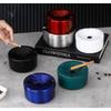 Windproof Stainless Steel Ashtray with Lid - Round Metal Cigarette Tray Smoking Accessories for Car Home Outdoor & Lighters