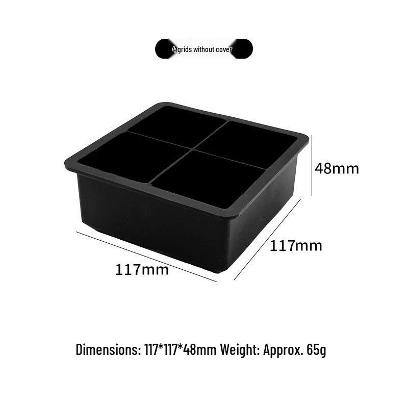 Silicone Skull Ice Cube Tray – Four-Connected Creative Halloween Mold