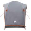 1 Person Camping Tent Gray and Orange Waterproof
