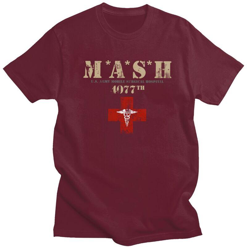Custom Mash Distressed Logo T Shirts for Men 100 Cotton Tee Tops Tshirts Short Sleeve Tshirt Clothing