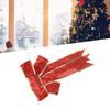 Vibrant Christmas Bow Decoration Ornament for Dressing Up Your Tree Pack of 5