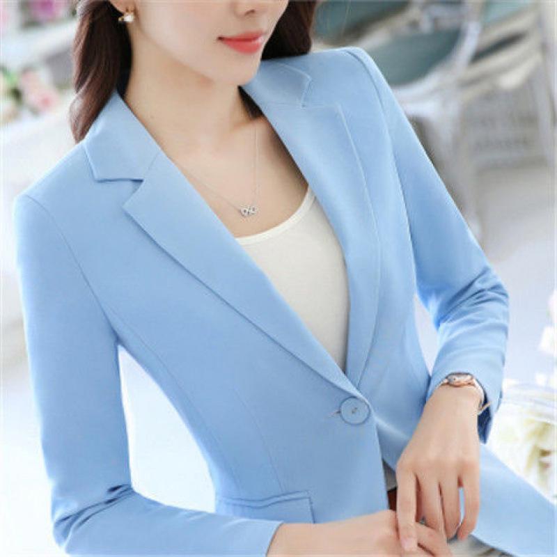 Autumn and Winter New Short Black Small Suit Women's Jacket Long Sleeve Korean Version Suit Top