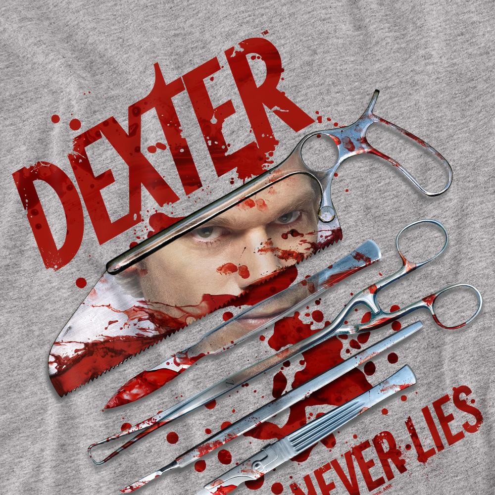 Dexter Unisex Adult Blood Never Lies T-Shirt