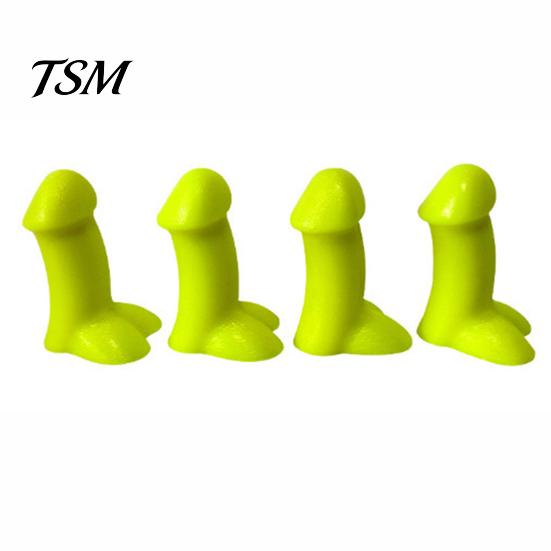 Pranks Core Tire Hats 4Pcs Novelty Spoof Silicone Valve Stem Penis Luminous Bumper Strips Car Bicycle Mountain Accessories Safe Driving