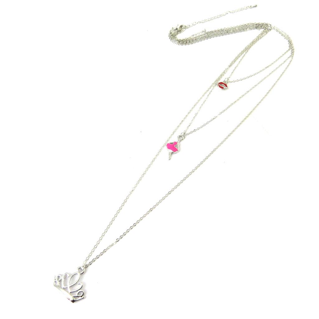 

Les Trésors De Lily [N5062] - Длинное колье Scarlett серебристо-розовый
