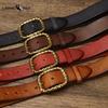 Bold and Thickened Retro Copper Buckle Belt Men's High-end First Layer Cowhide Genuine Leather Belt