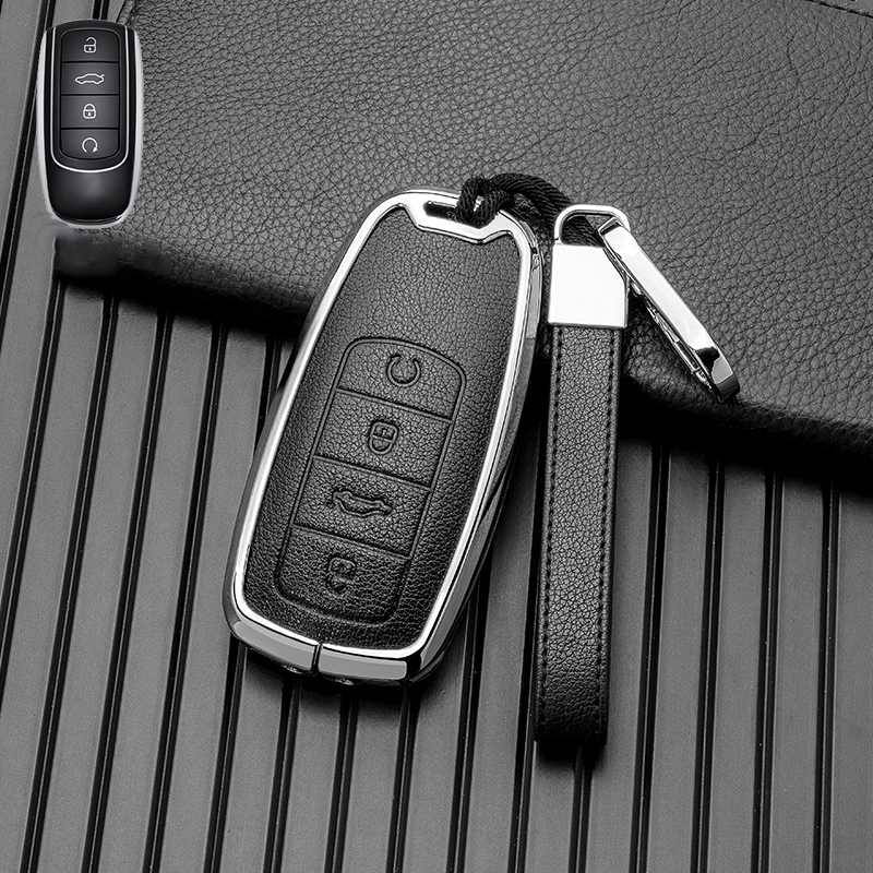 Key Case Cover for Chery Tiggo 8 PRO 7 PRO MAX OMODA C5 JAECOO Leather Remote Fob Holder Car Accessories