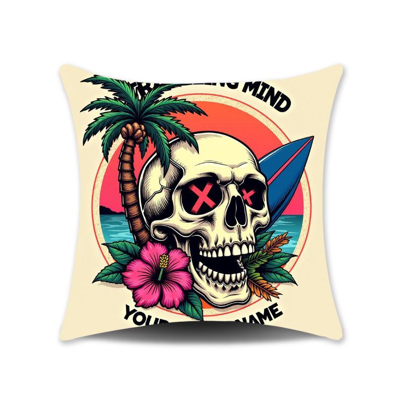 Neue Amerikanisch-Mexikanische Stil Kissenbezüge Bunte Karnevalsblume Totenkopf Sofa Dekorative Kissenbezüge