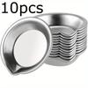 5/10/20pcs Durable Stainless Steel Paint Palette Set,Round Mixing Trays for Artists - Metal Art Supplies for Home and School Use