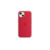 (Rosso) Custodia in Silicone con Magsafe per Custodia Telefono Iphone 13 Mini