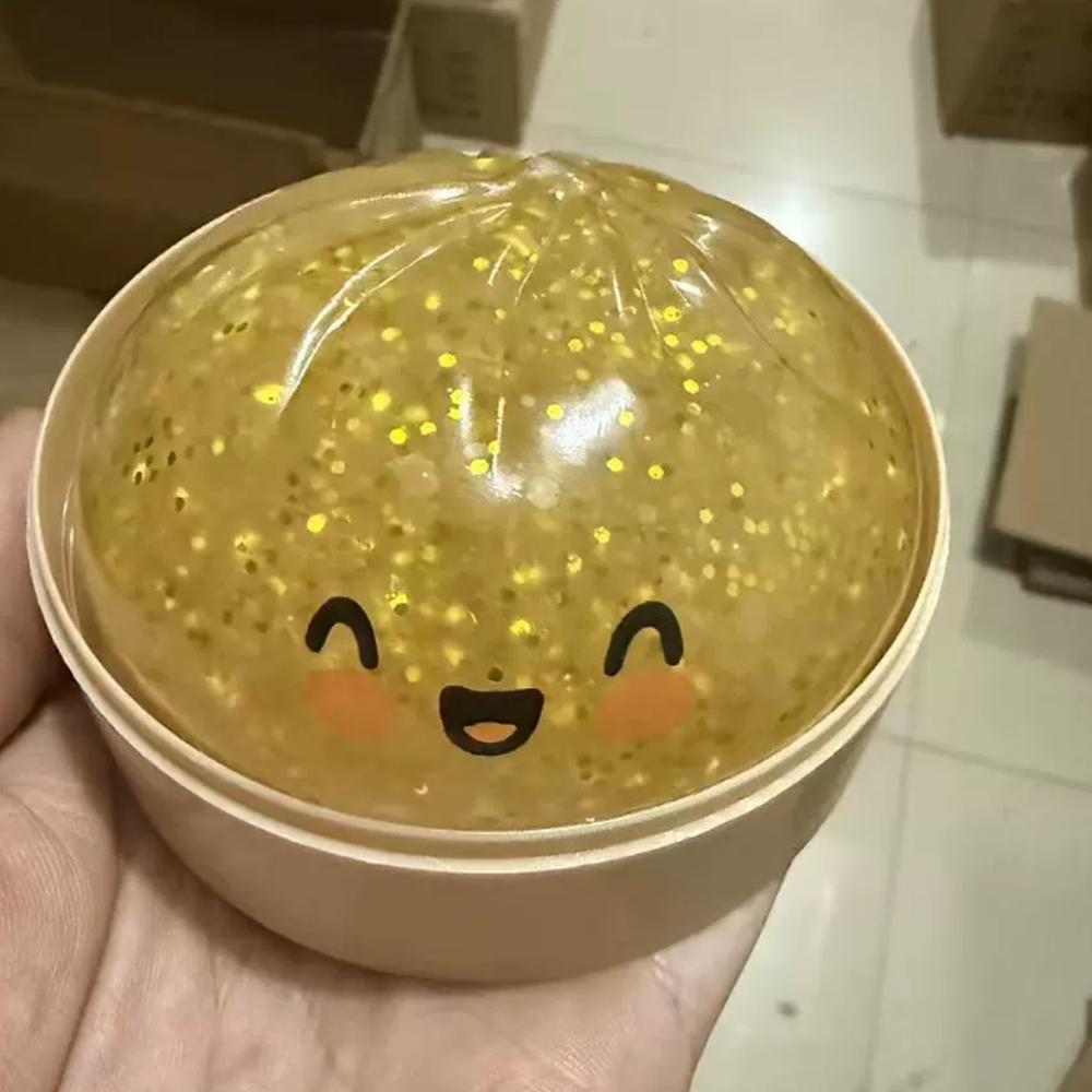 2026 New Glitter Dumpling Squishies Toy Bun Baozi Dumpling Mystery Box Colorful Food Squishy Sensory Anti Stress Squeeze Balls