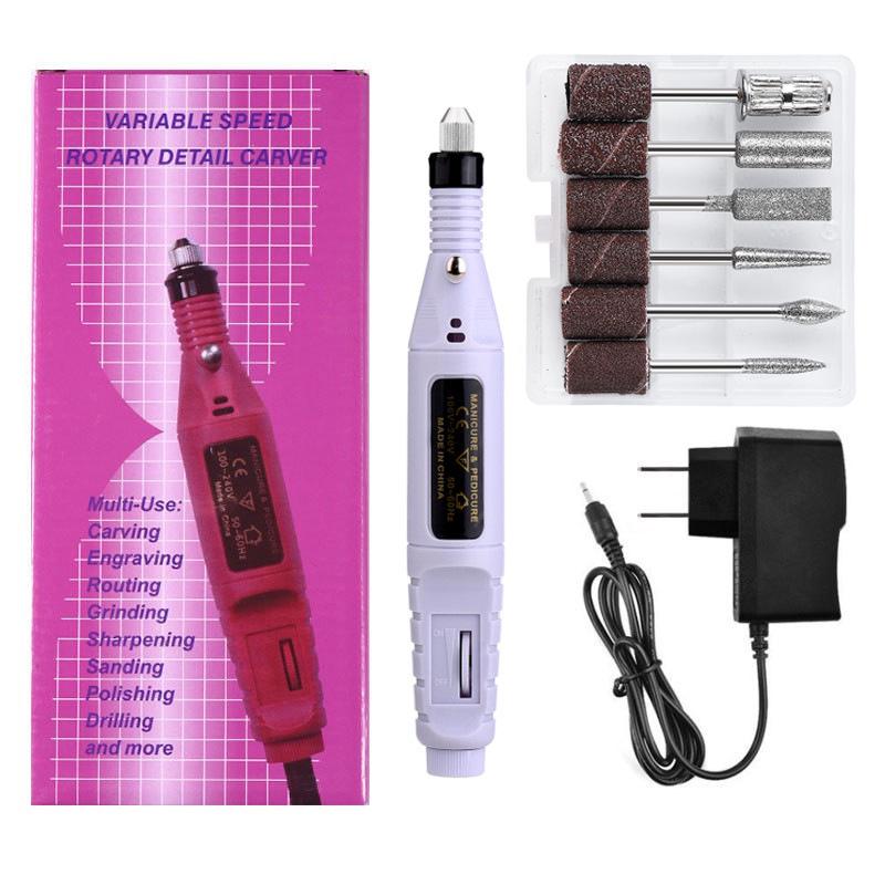 Portable Electric Nail Grinder Set - Mini Manicure Tool Kit